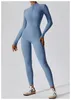 Skinny Sport Jumpsuit Vrouwen Casual Witte Lange Mouw Bodycon One Pieces Sexy Club Outfits Body Yoga Wear Herfst Overalls 231229