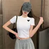 Designer Women T Shirt Luxury Brand Clothing Shirts Brev Pure Cotton Short Sleeve Spring Summer Tide Women