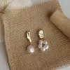 Stud Earrings Korean Handmade Pearl Luxury Piercing 925 Silver Needle Allergy Prevention Series Women's Special