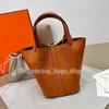 Leather Wear-resistant Simple Tote Design Bag for Women Handmade Handbag Vegetable Basket Classic Lightweight Lychee Shopping