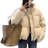 Men's Jackets Cotton Coat Women Autumn Winter Warm Parkas Female Korean Fashion Padded Jacket Ladies Elegant Loose Stand Up Collar Coats