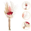 Fleurs décoratives petit Bouquet de séchées pour boutonnière fournitures de travaux manuels Mini ornement décoration Vase naturel