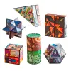 Cubo digitale magnetico puzzle giocattolo geometria veritical bulk Bambini Donna e uomo giocattolo di decompressione deformatiom puzzle giocattolo educativo Mitigatore Fidget Toys