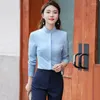 Blouses pour femmes Mode Femmes Chemises Travail Bureau Dames 2 pièces Jupe et hauts Ensembles Femme OL Styles Blanc