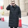 Extra Lange Winter Weiße Daunenjacke Männer 86% Schwarz Fracht Dicken Mantel Mit Kapuze Warme Männliche Plus Größe 6XL 7XL 8X 9XL 10XL Kleidung 231228