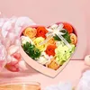 Decorative Flowers Heart Shaped Soap Gift Box Artificial Rose Bunch Present For Girlfriend Wife On Birthday Valentine's Day