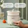 Mini Electric Rice Pot Multicooker pot Stew Heating Pan Noodles Eggs Soup Steamer Cookers Cooking for Home 231229