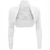 Belle Poque Vrouwen Heerlijke Zomer Tops Dames Lange Mouwen Cropped Lace Bolero Formele Avondfeest Elegante Slanke Kleding Jas 210928