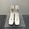 Boots 2023 Short High Heel Fashion Sexy Women's Square Head With Decoration Cute Can Wear Shoes