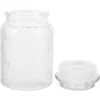 Förvaringsflaskor burk lufttäta glas burkar kapsbehållare containrar te korn lös arrangör mjöl kaffe socker mat