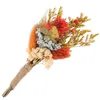Fleurs décoratives petit Bouquet de séchées pour boutonnière fournitures de travaux manuels Mini ornement décoration Vase naturel