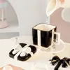 Mugs Cute And Exquisite Design Bowknot Gift Box Shape Coffee Cup Safety Drinking Creative Couple Wedding Birthday Mug