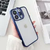 Étui de support métallique Invisible, coque transparente en TPU pour iPhone 15 Pro Max 14 13 12 11, Film de protection d'objectif d'appareil photo