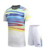 لي نينغ تنس الريشة تنس MENNIS MEN039S و Women039s ملابس قصيرة الأكمام Tshirt Men039S Tennis SaltessHirt Shorts Quic2539409