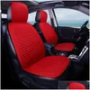 Car Seat Covers Ers Flax Er Breathable Summer Comfortable Linen Cushion Protector Interior Mat Size Drop Delivery Automobiles Motorcyc Dhauo