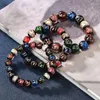 Bedelarmbanden Unieke boeddhistische kralenarmband Chinese stijl geluk voor rijkdom Kleurrijke glazen kralen paar geschenken