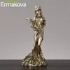 Ermakova Duża żywica zaślepiona grecką boginią boginię figurki figurka pułapek Lucky Fortune Rzeźba biuro Dar Home Decor 231228