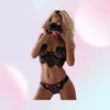 NXY Sexy Underwear Femmes Lace Lace Erotic Lingerie Set Plus Taille Lingere Sexy Blanc Black Langerie Babydoll Ladies sous-vêtements Bikini Pan5416245