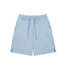 China-chic Basic Star Embroidery Shorts Cotton Sports Casual Loose Drawstring Pants Outwear Solid Home