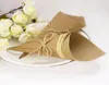 Behogar 100 PCS Retro Kraft Paper Cones Bouquet Candy Bags Boxes Wedding Party Gifts Packing with Ropes Label9721434