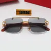 Nieuwe Designer Zonnebril voor Mannen Vrouwen Luxe Zonnebril Verguld Vierkant Frame Outdoor Street Party Retro Fashion Goggle Gepolariseerde Brillen2