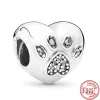 925 argento moda europea nuova argentatura angelo mamma famiglia amore cuore perline fascino adatto PAN charms braccialetto regalo gioielli fai da te da donna spedizione gratuita