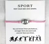 10 Stück Baseball Softball Charm Wachsschnüre Armbänder Sport Frauen Männer Jungen Mädchen Unisex Modeschmuck Freundschaftsschmuck Geschenk7448094