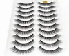 2020 Nya 10 par 100 Real Mink Eyelashes 3D Natural False Eyelashes Mink Lashes Soft Eyelash Extension Makeup Kit Cilios 3D1092165357