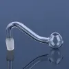 Tubo de queimador de óleo de vidro pirex 10mm masculino feminino tubo de vidro transparente adaptador banger prego para bongo de água ZZ