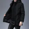 Wellsome Abbigliamento da uomo di marca di alta qualità con cappuccio moda casual lungo addensare capispalla Parka giacche invernali giacca a vento cappotti 231228