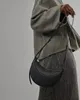 Schouderontwerper Dames Crossbody Zwart Bruin Koeienhuid Crescent Hobo-riem Echt leer Klassieke schoudertas van hoge kwaliteit met doos