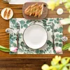 Sets de table Feuilles d'eucalyptus Napperons pour salle à manger 12 X 18 pouces Printemps Saisonnier Vacances Rustique Vintage Lavable Ensemble de 4