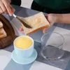 Plates Big Capacity Ceramic Butter Crock Porcelain Holder With Lid Multipurpose Water Seal Tray Keeper For Honey Sauce Oil