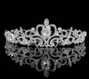 Cristales con cuentas brillantes Coronas de boda 2019 Velo de cristal nupcial Tiara Corona Diadema Accesorios para el cabello Tiara de boda para fiesta 1983012