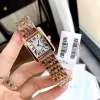 Dobra jakość kobiet zegarki czołgów w stylu mody Sukienka zegarek Lady Quartz Ruch Pasek ze stali nierdzewnej Strap Casual Womens zegar Wodoodporne Montre de Luxe