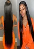 30 Inch Bone Straight Human Hair PreDrawn Clear 13x6 Lace Front Human Hair Wig 4x4 Lace Closure Wig for Women Remy Glue Natu9662080