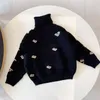 Pullover Designer Maglione per bambini Felpa con cappuccio Felpa con cappuccio per bambini Stampato di lusso Piviere Abbigliamento primaverile e invernale Ragazzi Ragazze Girocollo Taglia 9 Dhsee