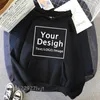 Custom Print Diy Tekst Foto Hoodies Vrouwen Aangepaste Hoodie Aanpassen Gepersonaliseerde Hoodie Drop Sweatshirts 231229