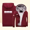 Men039S هوديز 2022 Men39S Delorean Motor Company Winter Printing Warm Zipper Leisure Sweatshirts Coat6448445