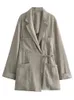 TRAF Autumn Women Minimalist Jacket Pant Sets Fashion Office Tie Bow Coat Ladies Wide Leg Pants Sets Spring Women Suits 231228