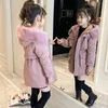 5-14 años de invierno abrigo para niñas más terciopelo Mantenga una chaqueta caliente para niñas de traje de nieve parka adolescentes con capucha adolescentes niños exterior 2312228