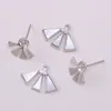 Kolczyki na stadninie meibapj 7-8 mm naturalne okrągłe perły Sektor 925 srebrny srebrny urok biżuterii ślubnej dla kobiet
