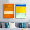 100% Handmade Cópia Mark Rothko Pinturas Famosas Abstratas Modernas Aart Porch Decor Canvas Pintura A Óleo Simples Grande Mural 231228