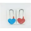 Party Favor Mini Heart Love Lock Padlock för alla hjärtans jubileum Day Gift Wish Eloy Locks Wedding Presents Favours Wholesale Drop de Dhaqj