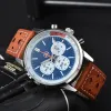 Montres-bracelets pour hommes 2023 Nouvelles montres pour hommes Tous les cadrans Montre à quartz 1884 Top Marque de luxe Chronographe Horloge Ceinture en cuir Hommes Mode BR