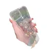 Custodie per cellulari Custodie per cellulari Cover con diamanti orsetto carino, donna carina, per iphone13 13promax 12promax 12, materiale in silicone morbido, stile moda est, DMGS