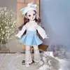 BJD Dolls and Clothes with Multiple Movable Joints 30cm 1 6 3D Simulated Eye Hinge Doll Girl s DIY Dress Up Birthday Gift Toy l231228