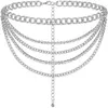 Waist Chain Belts European And American Jewelry Fashion Rhinestone Claw Mti-Layer Fringe Body Geometric Female Drop Delivery Otk2S