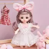 16 cm 1/12 bambola BJD con vestiti e scarpe articolazioni mobili moda Lolita Action Figure modello ragazza carina regalo di compleanno giocattoli 231228