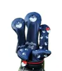 Outros produtos de golfe Club 1 3 5 Headcovers Driver Fairway Woods Capa PU Couro Head Covers Set Protetor Acessórios 2211049419470